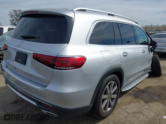 2020 Mercedes-Benz GLS 450 with VIN 4JGFF5KE2LA188979, listed as a IAAI auction lot 41687936 with 68,536 mi miles and . Bid and sale history available at DreamBid. Image 4.