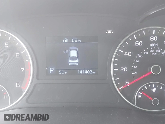2019 Kia Optima LX with VIN 5XXGT4L38KG300213, listed as a IAAI auction lot 41775052 with 141,402 mi miles. Bid and sale history available at carsss.com. Image 7.