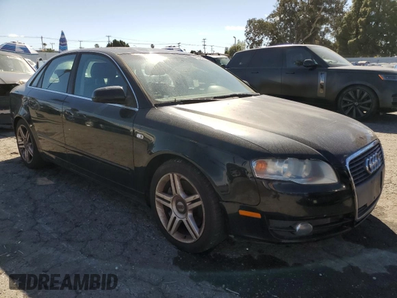 2007 Audi A4 2.0T with VIN WAUAF78E37A039291, listed as a Copart auction lot 47048265 with 120,531 mi miles and Salvage Title. Bid and sale history available at carsss.com. Image 4.
