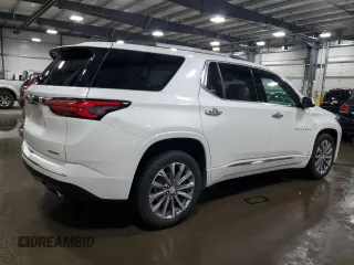 2023 Chevrolet Traverse Premier with VIN 1GNEVKKW1PJ122981, listed as a Copart auction lot 59181705 with 62,464 mi miles and Salvage title. Bid and sale history available at DreamBid. Image 3.