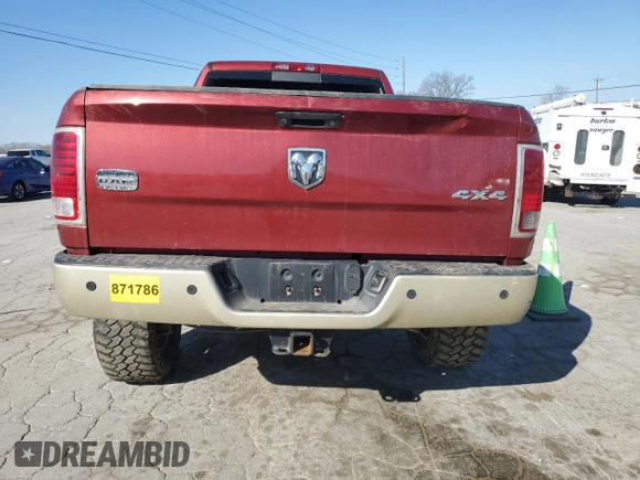 2014 Ram 2500 Longhorn with VIN 3C6UR5PL0EG323074, listed as a Copart auction lot 47642665 with 296,634 mi miles and Clean Title. Bid and sale history available at carsss.com. Image 6.