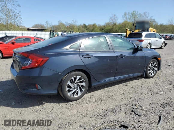 2017 Honda Civic EX z VIN 19XFC2F79HE042025, wystawiony jako Copart lot #54978725 z przebiegiem 61 654 mil mil oraz Szkoda całkowita • Salvage title. Historia ofert i sprzedaży dostępna na DreamBid. Obrazek 3.