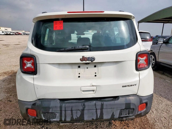 2018 Jeep Renegade Sport with VIN ZACCJAAB9JPG92979, listed as a Copart auction lot 57781935 with 117,095 mi miles and Clean title. Bid and sale history available at DreamBid. Image 6.