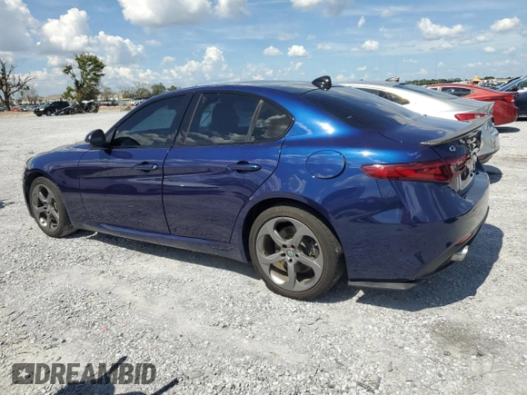 2018 Alfa Romeo Giulia with VIN ZARFAEDN9J7564125, listed as a Copart auction lot 61199245 with 89,922 mi miles and Clean title. Bid and sale history available at DreamBid. Image 2.