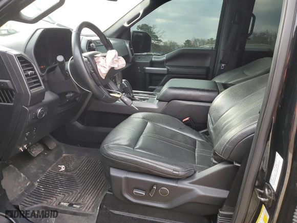 2018 Ford F-150 XL with VIN 1FTEW1E50JKD67629, listed as a Copart auction lot 43255595 with 61,336 mi miles and Salvage Title. Bid and sale history available at carsss.com. Image 7.