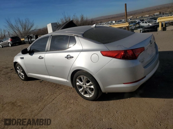 2013 Kia Optima EX with VIN 5XXGN4A77DG172176, listed as a Copart auction lot 81371974 with 111,988 mi miles and Salvage Title. Bid and sale history available at carsss.com. Image 2.