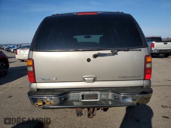 2003 Chevrolet Tahoe LS with VIN 1GNEK13ZX3J289345, listed as a Copart auction lot 53379565 with 200,893 mi miles and Salvage Title. Bid and sale history available at DreamBid. Image 6.