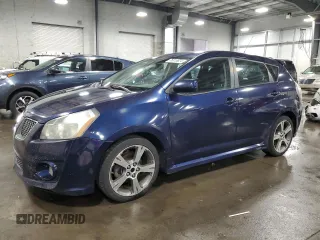 2009 Pontiac Vibe GT with VIN 5Y2SR67009Z418994, listed as a Copart auction lot 76815624 with 209,569 mi miles and Salvage Title. Bid and sale history available at carsss.com. Image 1.