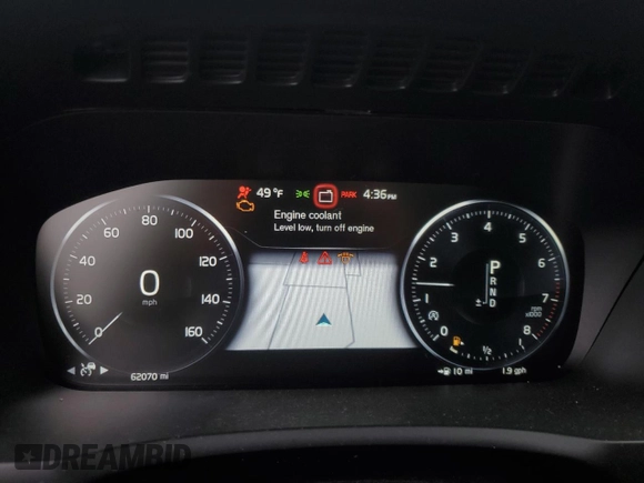 2022 Volvo XC90 Momentum with VIN YV4102PK1N1811232, listed as a Copart auction lot 57705035 with 62,070 mi miles and Salvage title. Bid and sale history available at DreamBid. Image 9.
