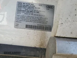 2022 Audi Q5 S line Premium Plus z VIN WA1EAAFY1N2137332, wystawiony jako Copart lot #55388645 z przebiegiem Nie podano mil oraz Szkoda całkowita • Salvage title. Historia ofert i sprzedaży dostępna na DreamBid. Obrazek 13.