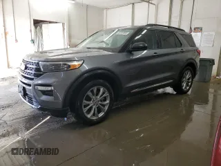 2021 Ford Explorer XLT with VIN 1FMSK8DH6MGB67294, listed as a Copart auction lot 52707955 with 59,470 mi miles and Salvage Title. Bid and sale history available at carsss.com. Image 1.