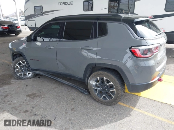 2021 Jeep Compass Trailhawk с VIN 3C4NJDDBXMT501136, выставлен на аукционе IAAI как лот 41689054 с пробегом 65 663 миль миль и . История ставок и продаж доступна на DreamBid. Изображение 3.