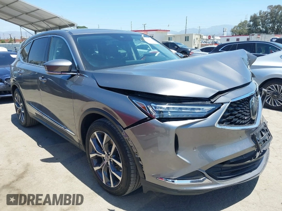 2023 Acura MDX Technology with VIN 5J8YD9H4XPL005963, listed as a IAAI auction lot 42325583 with 36,220 mi miles and . Bid and sale history available at DreamBid. Image 1.
