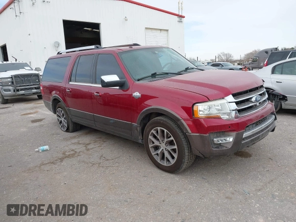 2015 Ford Expedition EL XLT with VIN 1FMJK1HT0FEF18846, listed as a IAAI auction lot 41569551 with 160,793 mi miles. Bid and sale history available at carsss.com. Image 1.