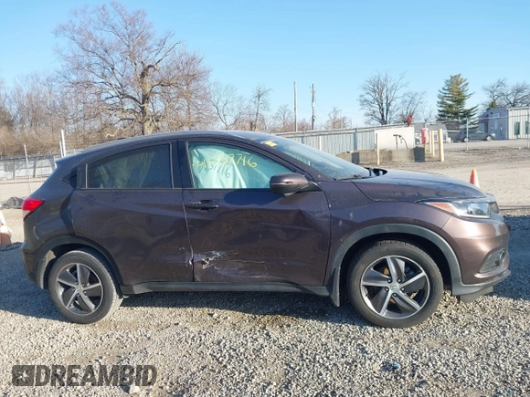 2021 Honda HR-V EX with VIN 3CZRU6H54MM748522, listed as a IAAI auction lot 41757716 with 47,143 mi miles. Bid and sale history available at carsss.com. Image 13.