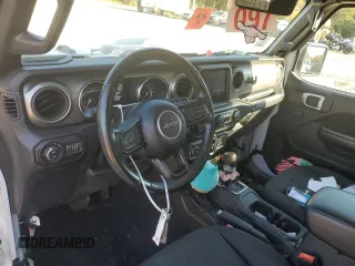 2021 Jeep Gladiator Willys with VIN 1C6HJTAG7ML557920, listed as a Copart auction lot 75614284 with 17,223 mi miles and Salvage title. Bid and sale history available at DreamBid. Image 8.