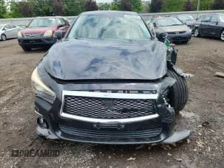 2014 Infiniti Q50 Sport with VIN JN1BV7AR2EM690658, listed as a Copart auction lot 64209225 with 179,629 mi miles and Salvage title. Bid and sale history available at DreamBid. Image 5.