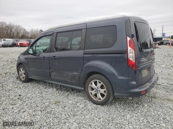 2014 Ford Transit Connect Wagon XLT with VIN NM0GS9F75E1138097, listed as a Copart auction lot 42780985 with 165,432 mi miles and Salvage Title. Bid and sale history available at carsss.com. Image 2.