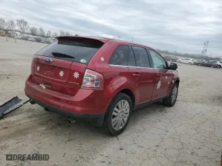 2009 Ford Edge Limited with VIN 2FMDK39C59BA87220, listed as a Copart auction lot 50958075 with 189,663 mi miles and Salvage Title. Bid and sale history available at carsss.com. Image 3.