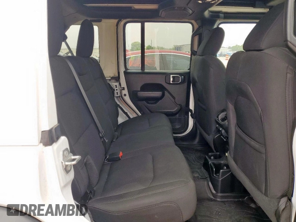 2021 Jeep Wrangler Unlimited Sport S with VIN 1C4HJXDN7MW722275, listed as a Copart auction lot 54663505 with 56,774 mi miles and Salvage title. Bid and sale history available at DreamBid. Image 11.
