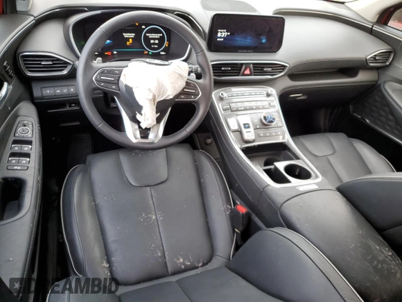 2023 Hyundai Santa Fe Hybrid Limited with VIN 5NMS5DA10PH012443, listed as a Copart auction lot 76471194 with 7,240 mi miles and Salvage Title. Bid and sale history available at carsss.com. Image 8.