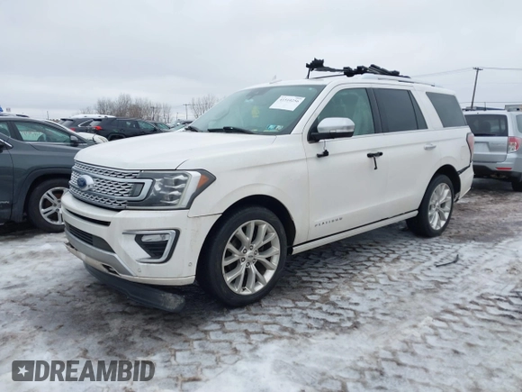 2019 Ford Expedition Platinum with VIN 1FMJU1MT8KEA24308, listed as a IAAI auction lot 41510256 with 143,011 mi miles. Bid and sale history available at carsss.com. Image 17.