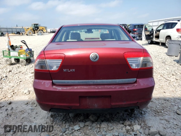 2006 Mercury Milan with VIN 3MEFM07Z16R632709, listed as a Copart auction lot 56968135 with 148,992 mi miles and Non repairable. Bid and sale history available at DreamBid. Image 6.