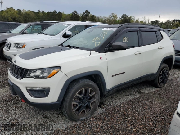 2019 Jeep Compass Trailhawk with VIN 3C4NJDDB0KT671213, listed as a Copart auction lot 49506685 with 77,985 mi miles and Salvage Title. Bid and sale history available at carsss.com. Image 1.