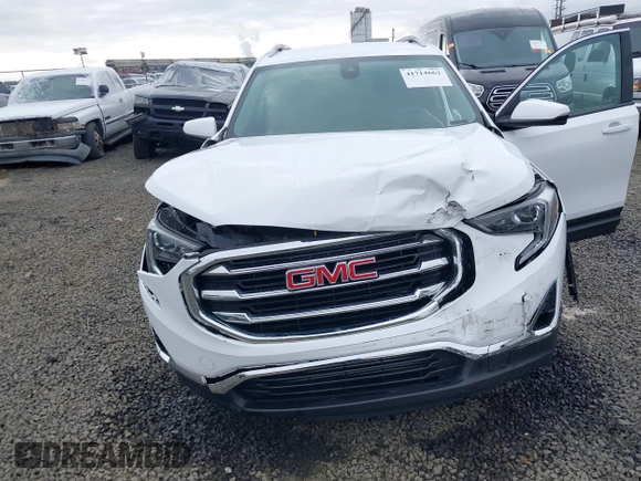 2020 GMC Terrain SLT z VIN 3GKALVEVXLL143417, wystawiony jako IAAI lot #41714662 z przebiegiem 97 634 mil mil oraz . Historia ofert i sprzedaży dostępna na DreamBid. Obrazek 6.