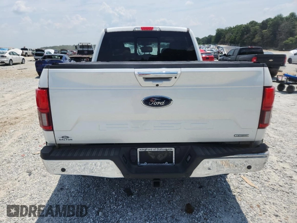 2020 Ford F-150 XL with VIN 1FTEW1E49LKF31972, listed as a Copart auction lot 62227745 with 77,754 mi miles and Salvage title. Bid and sale history available at DreamBid. Image 6.