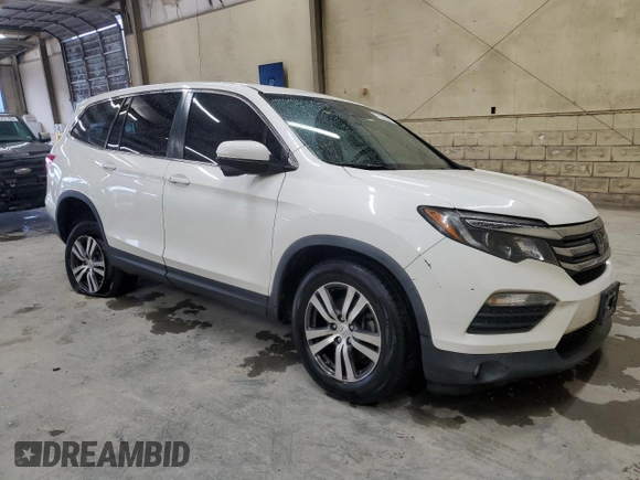 2018 Honda Pilot EX-L with VIN 5FNYF6H62JB043318, listed as a Copart auction lot 57853335 with 57,354 mi miles and Salvage title. Bid and sale history available at DreamBid. Image 4.