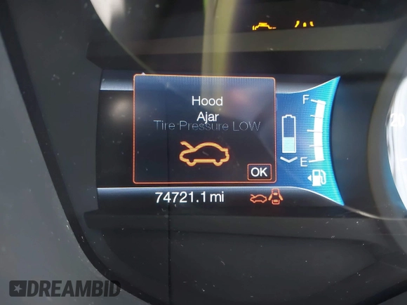 2016 Ford Fusion Titanium Hybrid with VIN 3FA6P0RU5GR171287, listed as a IAAI auction lot 41918195 with 74,721 mi miles. Bid and sale history available at carsss.com. Image 15.