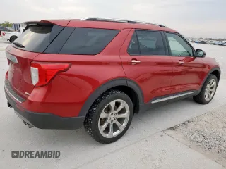 2020 Ford Explorer Platinum with VIN 1FM5K8HC0LGC24311, listed as a Copart auction lot 53174255 with 44,022 mi miles and Clean title. Bid and sale history available at DreamBid. Image 3.