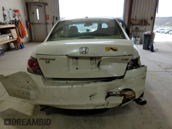 2010 Honda Accord Sdn EX-L with VIN 1HGCP3F86AA026445, listed as a Copart auction lot 52226385 with 184,004 mi miles and Salvage Title. Bid and sale history available at carsss.com. Image 6.