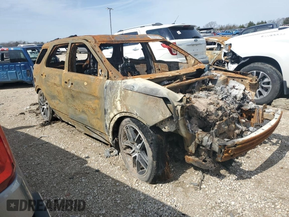 2016 Ford Explorer Sport with VIN 1FM5K8GT7GGA24985, listed as a Copart auction lot 86383794 with Not Provided miles and Non Repairable. Bid and sale history available at carsss.com. Image 4.
