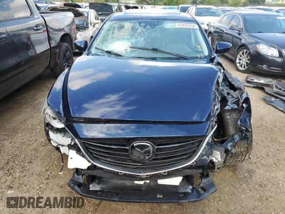 2015 Mazda 6 i Grand Touring with VIN JM1GJ1W59F1197886, listed as a Copart auction lot 67495554 with 74,917 mi miles and Salvage Title. Bid and sale history available at carsss.com. Image 5.