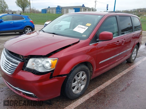 2012 Chrysler Town & Country Touring with VIN 2C4RC1BG8CR344068, listed as a IAAI auction lot 41970494 with 130,559 mi miles. Bid and sale history available at carsss.com. Image 18.