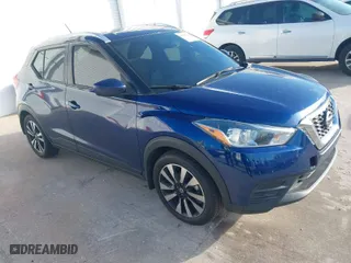 2019 Nissan Kicks SV with VIN 3N1CP5CUXKL482280, listed as a IAAI auction lot 41280784 with 78,377 mi miles. Bid and sale history available at carsss.com. Image 1.
