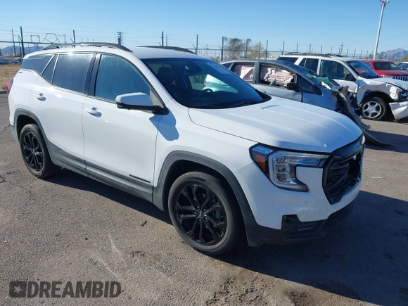 2022 GMC Terrain SLT with VIN 3GKALPEV8NL251632, listed as a IAAI auction lot 41803461 with 40,943 mi miles. Bid and sale history available at carsss.com. Image 1.