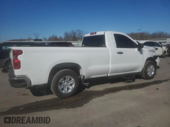 2023 Chevrolet Silverado 1500 Work Truck with VIN 3GCNAAED8PG183643, listed as a Copart auction lot 45370915 with 17,791 mi miles and Salvage Title. Bid and sale history available at carsss.com. Image 3.