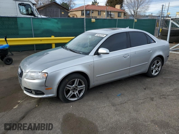 2007 Audi A4 2.0T with VIN WAUDF78E77A099734, listed as a Copart auction lot 50342225 with 136,931 mi miles and Salvage Title. Bid and sale history available at carsss.com. Image 1.
