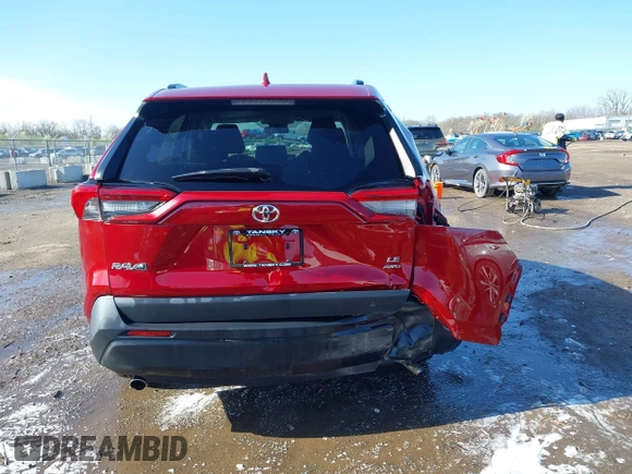 2019 Toyota RAV4 LE with VIN 2T3G1RFVXKC011400, listed as a IAAI auction lot 41957289 with 58,935 mi miles. Bid and sale history available at carsss.com. Image 16.