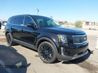 2021 Kia Telluride SX with VIN 5XYP5DHC3MG120493, listed as a IAAI auction lot 42593819 with 38,073 mi miles and . Bid and sale history available at DreamBid. Image 1.