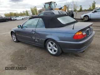 2003 BMW 3 Series 325Ci with VIN WBABS33493PG89518, listed as a Copart auction lot 74748284 with 0 mi miles and Salvage Title. Bid and sale history available at carsss.com. Image 2.