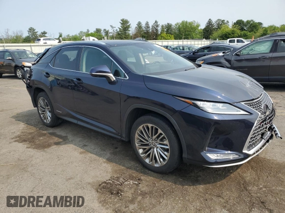 2020 Lexus RX 450h with VIN 2T2JGMDA0LC053815, listed as a Copart auction lot 58234665 with 48,002 mi miles and Salvage title. Bid and sale history available at DreamBid. Image 4.