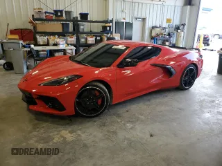 2022 Chevrolet Corvette 2LT with VIN 1G1YB2D49N5100574, listed as a Copart auction lot 60248394 with 6,066 mi miles and Salvage Title. Bid and sale history available at carsss.com. Image 1.