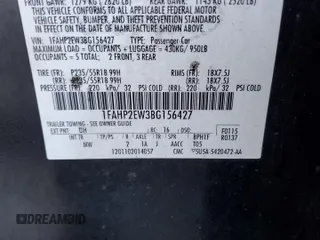 2011 Ford Taurus SEL with VIN 1FAHP2EW3BG156427, listed as a Copart auction lot 78287334 with 195,263 mi miles and Salvage Title. Bid and sale history available at carsss.com. Image 14.