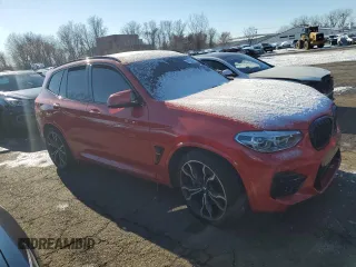 2020 BMW X3 M Competition with VIN 5YMTS0C07LLT10238, listed as a Copart auction lot 41764095 with 0 mi miles and Salvage Title. Bid and sale history available at carsss.com. Image 4.