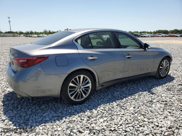 2018 Infiniti Q50 3.0t LUXE with VIN JN1EV7APXJM363429, listed as a Copart auction lot 52607035 with 103,253 mi miles and Clean Title. Bid and sale history available at carsss.com. Image 3.