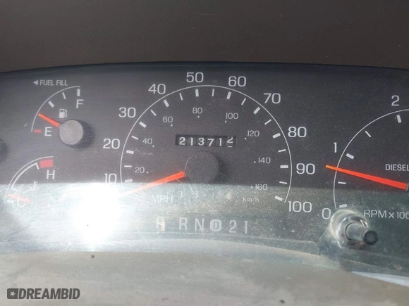 2000 Ford Super Duty F-350 SRW XL with VIN 1FTSX31FXYEB52620, listed as a IAAI auction lot 41944992 with 213,712 mi miles. Bid and sale history available at carsss.com. Image 7.